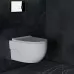 Унитаз с инсталляцией Roxen StounFix Slim 516917 с унитазом 530155-01 с кнопкой Santi 410260CH