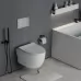 Унитаз с инсталляцией Roxen StounFix Slim 568244 с унитазом 530155-01 с кнопкой Santi 410280M