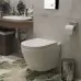 Унитаз с инсталляцией Roxen StounFix Slim 585987 с унитазом 530185-02 с кнопкой Caspia 410280CH