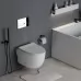 Унитаз с инсталляцией Roxen StounFix Slim 593355 с унитазом 530155-01 с кнопкой Caspia 410280CH