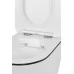 Унитаз Roxen Antares Black 530110-01B 37x48 с сиденьем дюропласт SoftClose (подвесной)