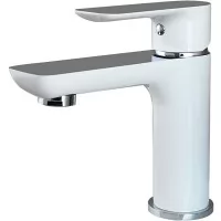 Смеситель для умывальника Gappo Noar G1048 Хром/белый Смеситель для умывальника Gappo Noar G1048 Хром/белый
