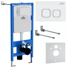 Инсталляция для унитаза Roxen StounFix Slim 826157 4в1 с кно..