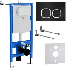 Инсталляция для унитаза Roxen StounFix Slim 710200 с кнопкой Santi 410280B