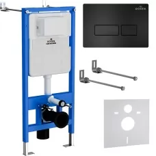 Инсталляция для унитаза Roxen StounFix Slim 710200 с кнопкой Caspia 410280B