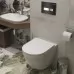 Инсталляция для унитаза Roxen StounFix Slim 710200 с кнопкой Glass 430280B