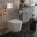 Унитаз с инсталляцией Roxen StounFix Slim 964407 с унитазом 530120-01 с кнопкой Glass 430280W