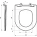 Унитаз Deante Jasmin CDJD6ZPW 36x49 безободковый белый SoftClose (подвесной)