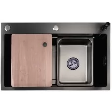Кухонная мойка Stellar Evier S7045NB-A-D декор-черный