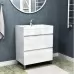 Тумба Vela Вектор 80Н 2в.я. TU27166 белый