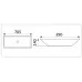 Раковина CeramaLux 9122-1 45х23 белый