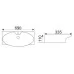 Раковина CeramaLux STR4282A 68х33,5 белый