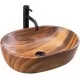 Умывальник Rea Amelia Wood Matt U5060 48x34,5 дерево