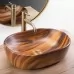 Умывальник Rea Amelia Wood Matt U5060 48x34,5 дерево