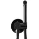 Смеситель с гигиенической лейкой Rea Lungo Loop BLACK METALLIC B5656 черный глянец
