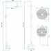Душевая система Rea Avalon gold matt P2400 золото матовое