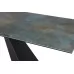 Стол обеденный SIGNAL SALVADORE CERAMIC бирюзовый Ossido Verde/черный мат 160-240/90