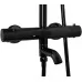 Душевая система Rea Lungo black metallic P8763 черный глянец