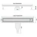 Душевой трап Rea Neox Superflow nickel matt 60 G2705 сталь матовая