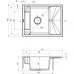 Кухонная мойка Deante Magnetic ZRM_N11A 64x50