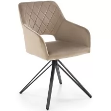 Стул HALMAR K535 бежевый/черный