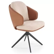 Стул HALMAR K554 коричневый/бежевый/черный
