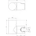 Держатель ручного душа Deante ROUND STEEL ANO_F21U брашированная сталь