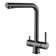 Смеситель для кухни под фильтр Arfeka GEMINIA Black PVD, Ino..