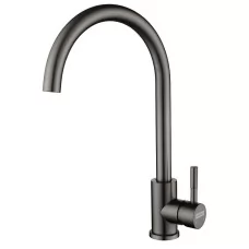 Смеситель для кухни Arfeka SIRIO Black PVD, Inox черный