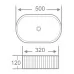 Раковина Roxen Royal Oval 570170 белый глянец