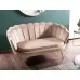 Диван SIGNAL CAMELLIA 2 Velvet Bluvel 28 бежевый/золотой	