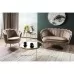 Диван SIGNAL CAMELLIA 2 Velvet Bluvel 28 бежевый/золотой	