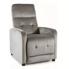 Кресло SIGNAL OTUS Velvet Bluvel 14 раскладное, серый