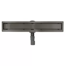 Душевой трап Roxen Supra Gun Metal 1200x70x70 91050-120GM двусторонний под плитку/оружейная сталь