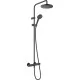 Душевая система Hansgrohe Vernis Blend Showerpipe 200 26276670 с термостатом матовый черный