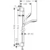 Душевой гарнитур Hansgrohe Croma Select E 110 1jet 26594400 белый/хром