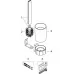 Ершик Hansgrohe WallStoris 27927670 черный матовый
