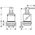 Дозатор для мыла Hansgrohe AddStoris 41745990 золото