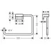 Кольцо для полотенец Hansgrohe AddStoris 41754000 хром