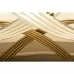 Стол обеденный SIGNAL HERMES эффект белого мрамора/золотой, 160/90/75