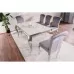 Стол обеденный SIGNAL PRINCE Ceramic Calacatta белый/хром 150/90
