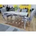 Стол обеденный SIGNAL PRINCE Ceramic Calacatta белый/хром 150/90