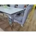 Стол обеденный SIGNAL PRINCE Ceramic Calacatta белый/хром 180/90