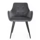 Стул SIGNAL LEMON Velvet Bluvel 14 темно-серый/черный