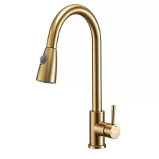 Смеситель для кухни Frap F60991-3 золотой сатин