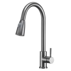 Смеситель для кухни Frap F60991-9 оружейная сталь