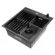 Кухонная мойка Arfeka ECO AR 450*500+CL AR+DS AR BLACK