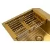 Кухонная мойка Arfeka ECO AR 450*500+CL AR+DS AR GOLD