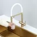 Смеситель для кухни под фильтр Gappo G4397-83 сатин золотой