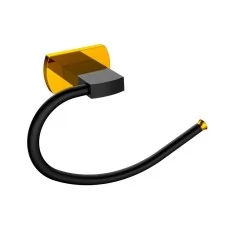 Кольцо для полотенец CeramaLux Azzuro 95606 черно-золотой